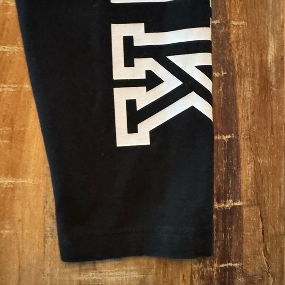 PINK Victoria's Secret Women’s Black Leggings with Logo Cotton Large - Picture 2 of 6